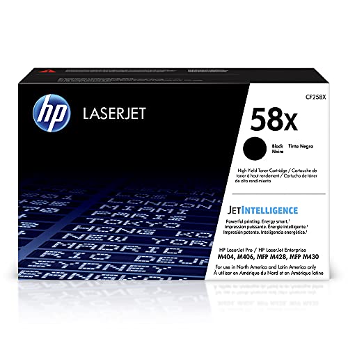 HP 58X Black High-yield Toner Cartridge Works with HP LaserJet Enterprise M406dn Like New