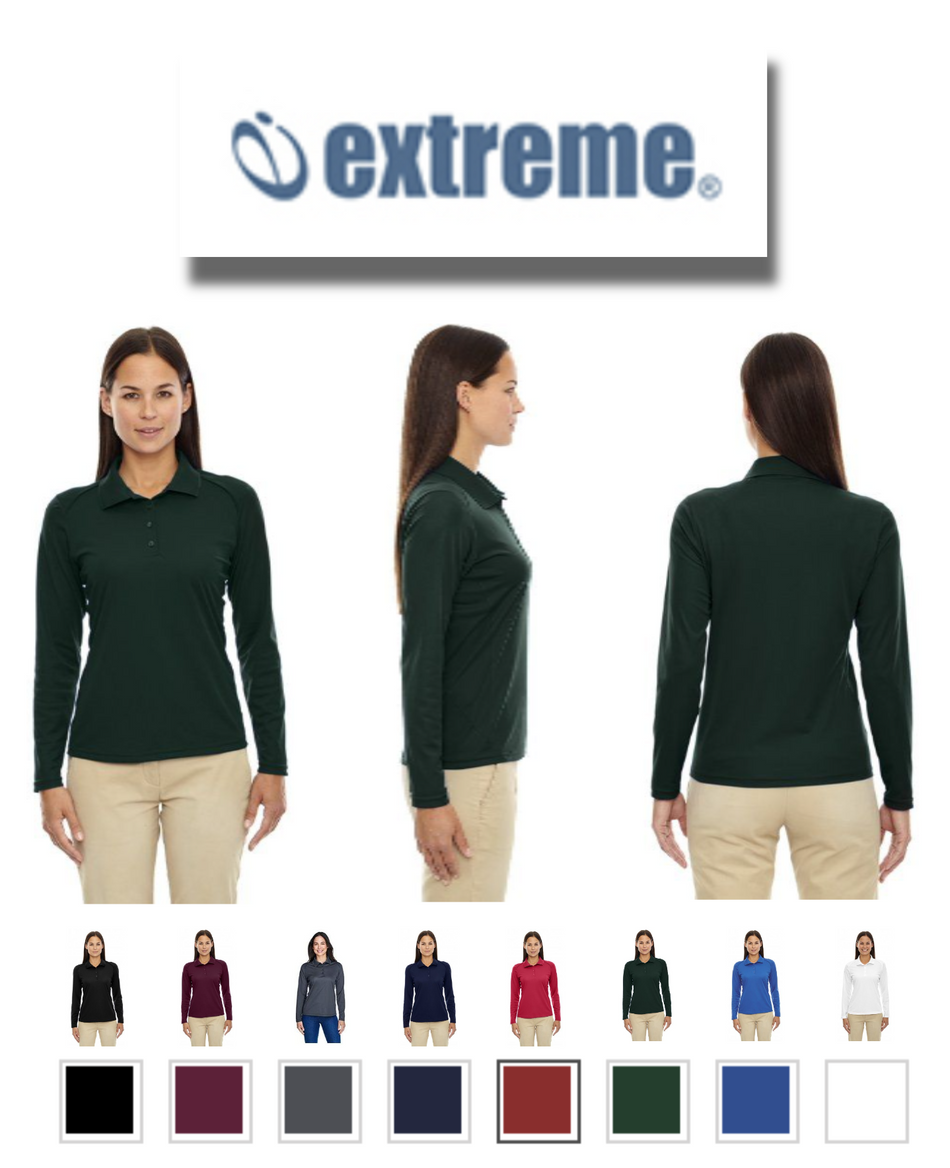 Extreme 75111 Ladies Eperformance Snag Protection Long-Sleeve Polo New