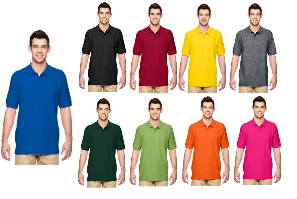 Gildan 82800 Premium Cotton Double Pique Polo New