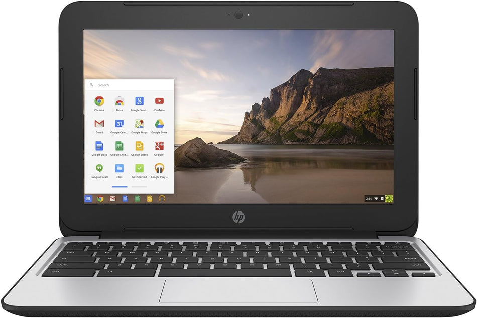 HP CHROMEBOOK 11.6" HD CELERON N2840 4GB 16GB SSD P0B78UT#ABA - BLACK/SILVER Like New