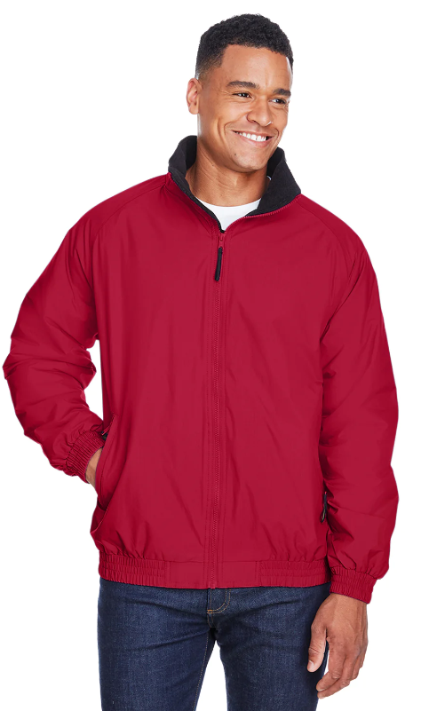 M740 Harriton Adult Fleece-Lined Nylon Jacket New