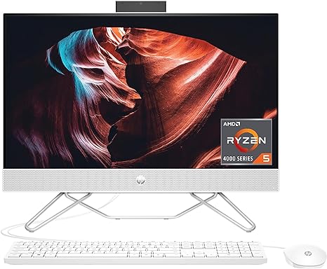 HP AIO 24-CB1142 23.8" 1920x1080 FHD Ryzen 5 5625U 12GB 512GB SSD - White Like New