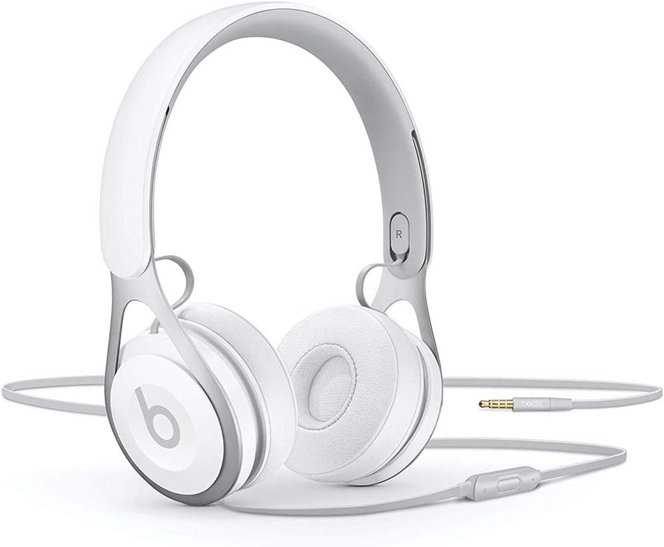 Beats EP Wired On-Ear Headphones -Built in Mic and Controls ML9A2ZM/A - White Like New