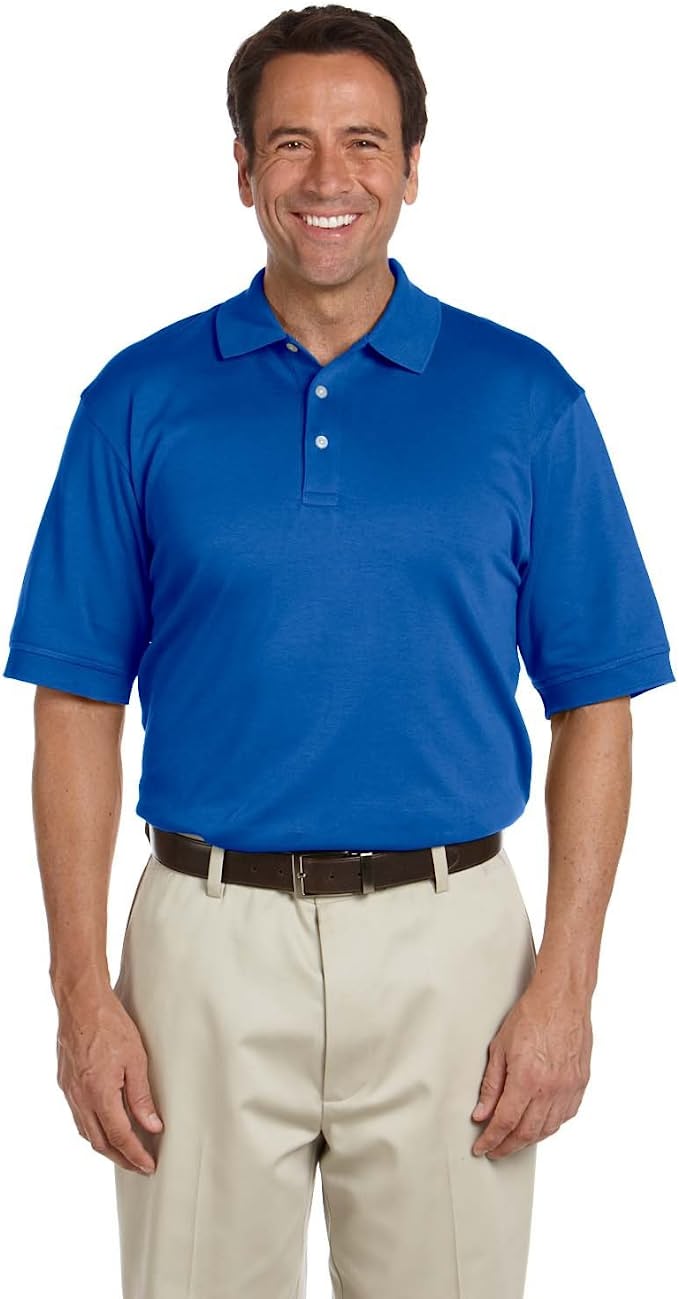 DEVON & JONES D140S MEN'S SOLID PERFECT PIMA INTERLOCK POLO New