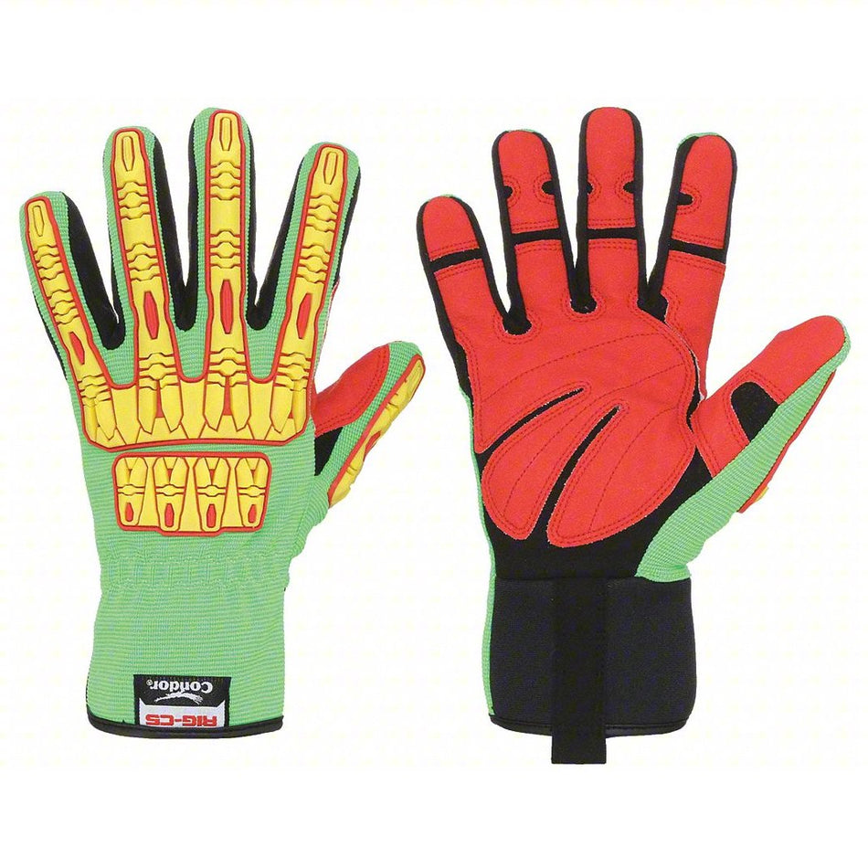 53GN CONDOR Mechanics Gloves - GREEN New