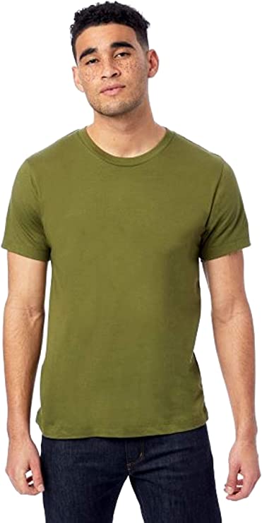 01070C Hanes Alternative Cool Blank Short Sleeve Go-To Tee Army L Like New