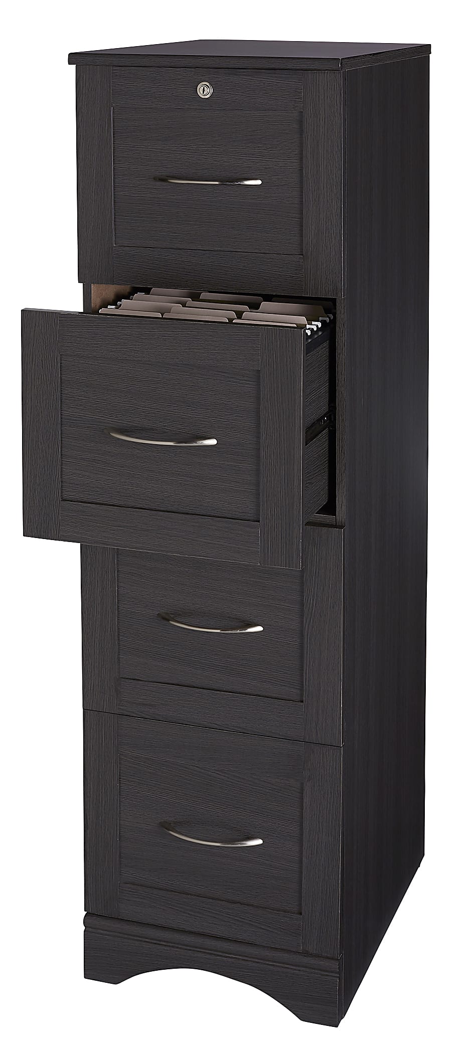 Realspace Pelingo 22”D Vertical 4-Drawer Vertical File Cabinet 936617 - Gray