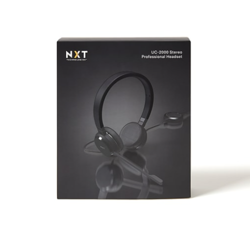 NXT Technologies UC-2000 Noise-Canceling Stereo Computer Headset NX55445 - Black New