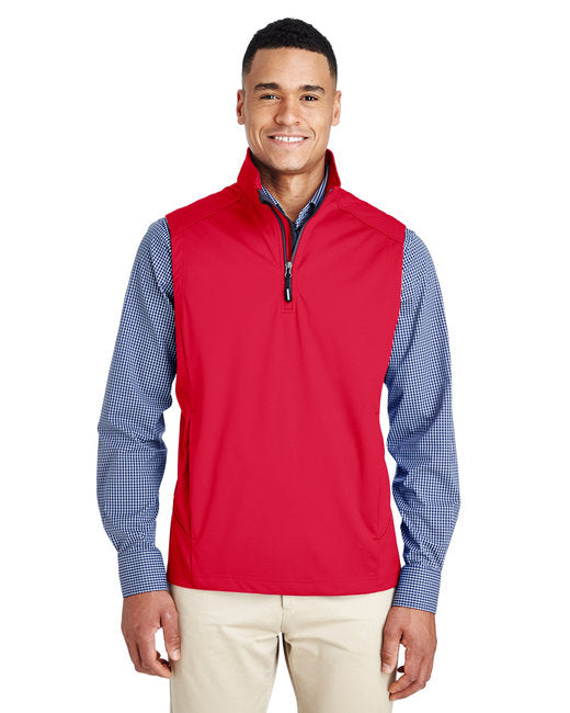 CE709 Core 365 Techno Three-Layer Quarter-Zip Vest Classic Red L Like New