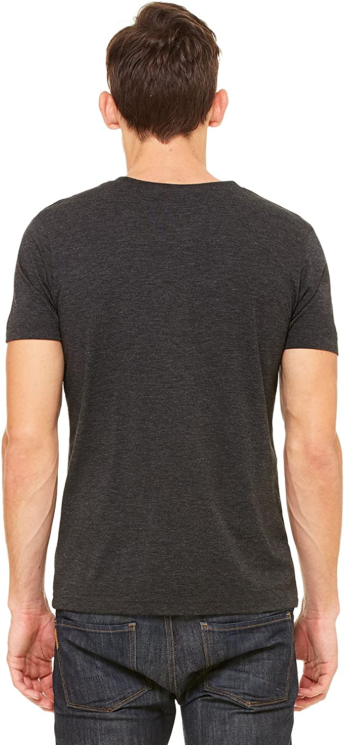 Canvas Men's Triblend Short-Sleeve Henley (3125) New