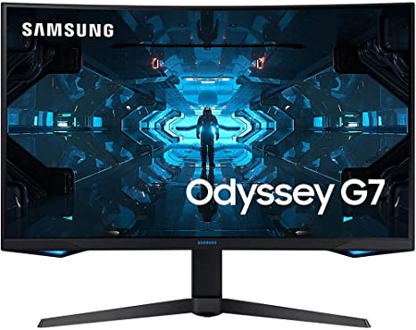 SAMSUNG ODYSSEY G7 SERIES 27" WQHD 2560x1440 240Hz LC27G75TQSNXZA - BLACK Like New