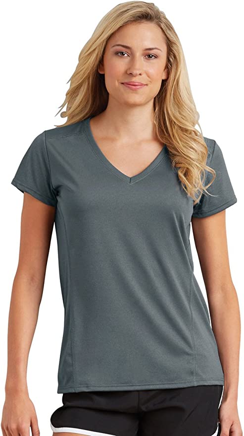 Gildan 47V00L Performance Tech Women's V-Neck T-Shirt New