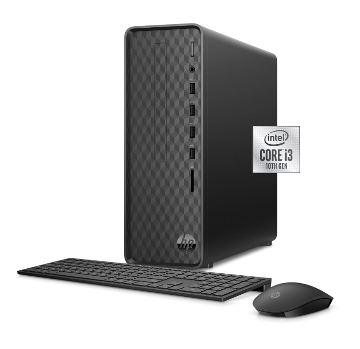 HP SLIM DESKTOP I3-10105 8GB 256GB SSD INTEGRATED WINDOWS 11 HOME - BLACK Like New