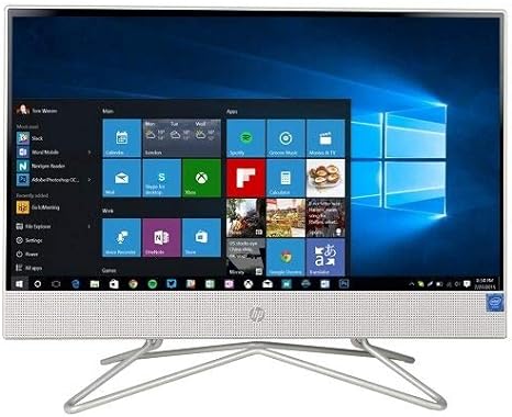 HP All-in-One Desktop Computer 21.5" FHD G5900T 4GB 256GB SSD 22-DF0003W - WHITE Like New