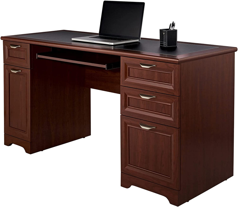 Realspace Magellan 59"W Manager's Desk 281901 Classic Cherry Like New