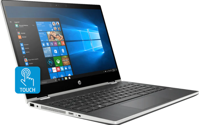 HP Pavilion x360 Notebook 14" FHD i3-8130U 8GB 500GB 14M-CD0001DX - SILVER Like New