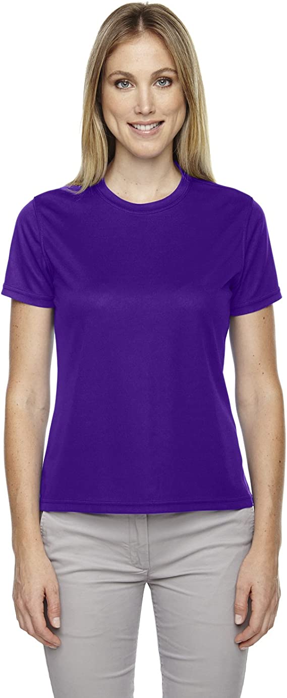 78182 Core 365 Ladies' Performance Pique Crew Neck New