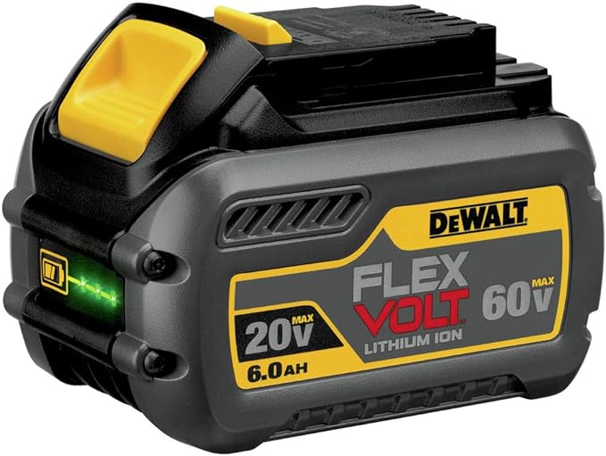 DEWALT FLEXVOLT 20V/60V MAX* Battery, 6.0-Ah (DCB606) - YELLOW AND BLACK Like New