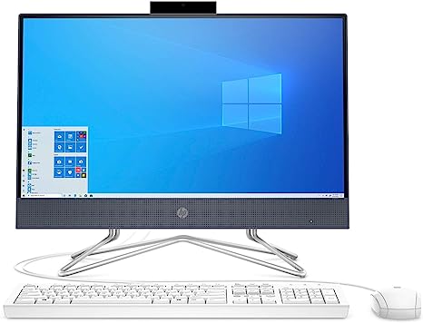 HP All-in-One Desktop 21.5" FHD G5900T 4GB 256GB SSD 22-DF0013W - BLACK Like New