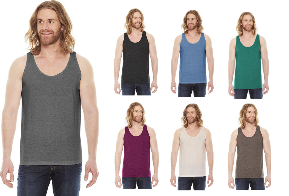 TR408W American Apparel Unisex Triblend Tank New