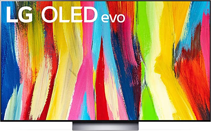 LG 65 Inch Class C2 OLED EVO 4K UHD Smart WEBOS TV 22 OLED65C2AUA - Dark Silver Like New