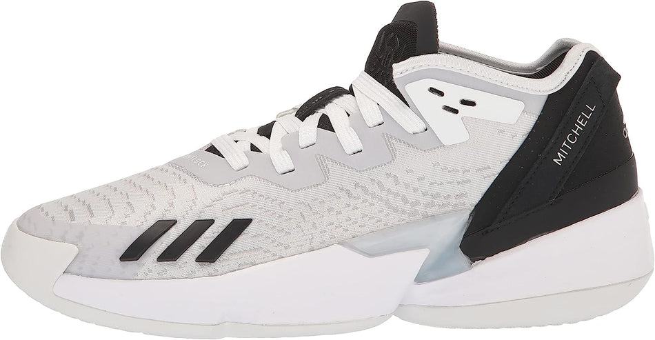 GY6509 ADIDAS MEN'S D.O.N ISSUE 4 BASKETBALL SHOES WHITE/GREY/BLACK 8.5 Like New