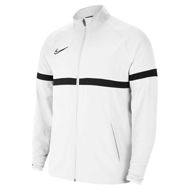 CW6113 Nike Dri-FIT Academy Men's Knit Soccer Track Jacket White/Black M Like New