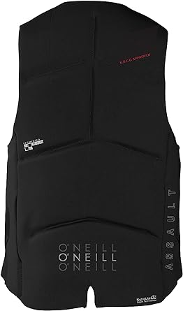 O'Neill Men's Assault USCG Life Vest - XL - Black/Black Like New