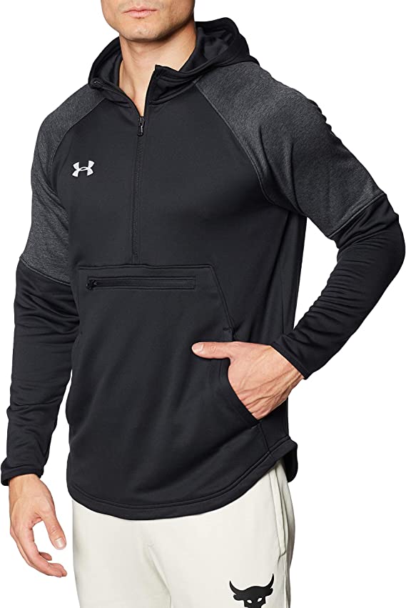 1351314 Under Armour Mens Qualifier Fleece Anorak Black S Like New