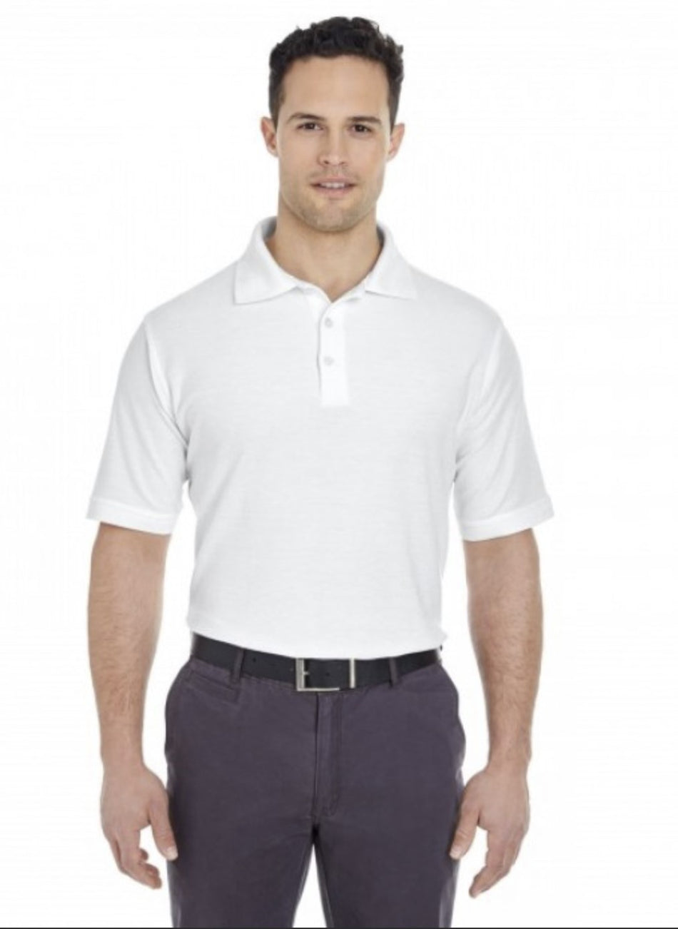 7510 UltraClub Men's Platinum Honeycomb Pique Polo New