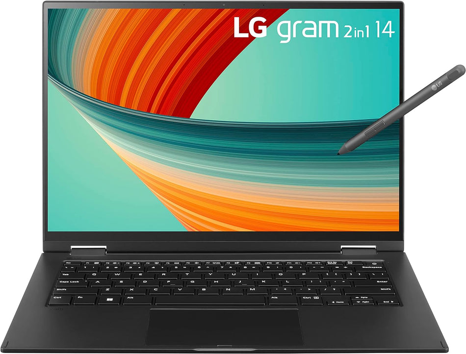 LG Gram 2in1 Lightweight Laptop 14” WUXGA i7-1360P 32GB 1TB SSD - Black Like New