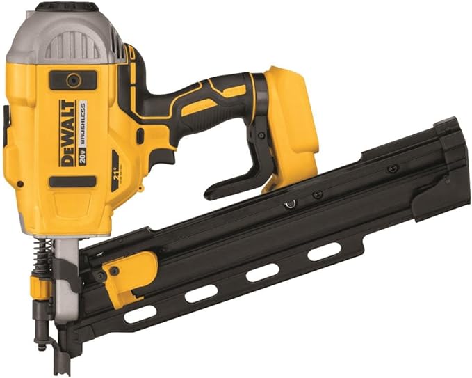 DEWALT 20V MAX Framing Nailer 21-Degree Tool Only DCN21PLB - Yellow Like New