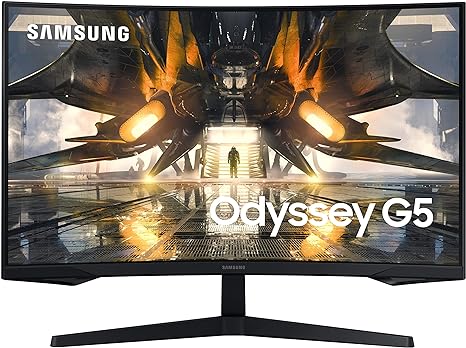 Samsung LS27AG552ENXZA 27" Odyssey G5 2560x1440 165Hz QHD LED Monitor - BLACK Like New