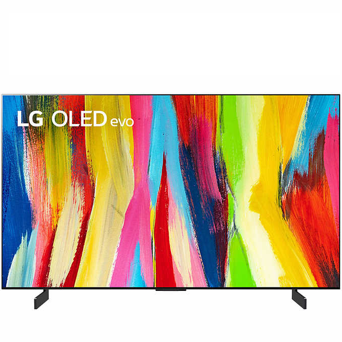 LG 42" C2 Series OLED EVO 4K UHD Smart webThinQ AI TV OLED42C2AUA - Black Like New