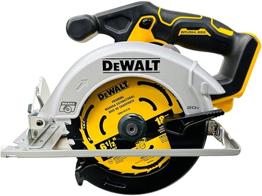 DEWALT 20V Cordless Brushless 6.5'' Circular Saw Tool Only DCS566B-NBX - Yellow Like New