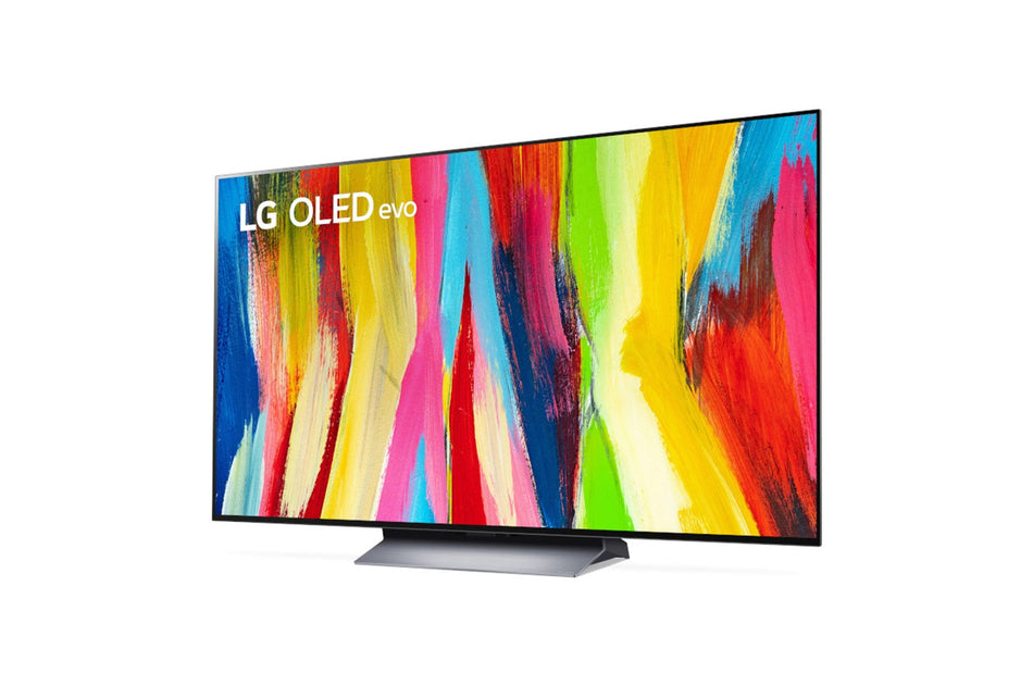 LG 55" OLEDC2 4K UHD AI ThinQ Smart TV OLED55C2AUA - Dark Silver