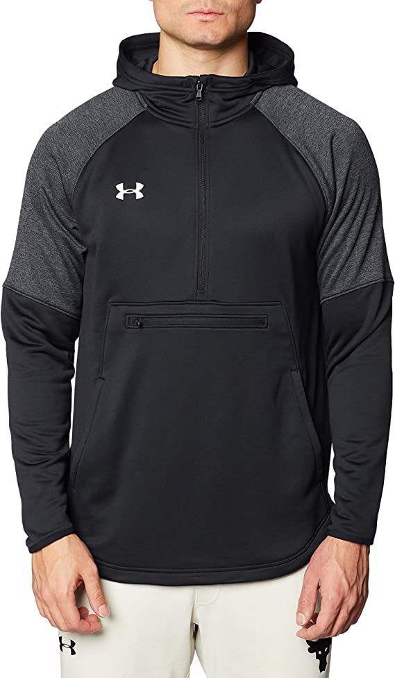 1351314 Under Armour Mens Qualifier Fleece Anorak Black S Like New