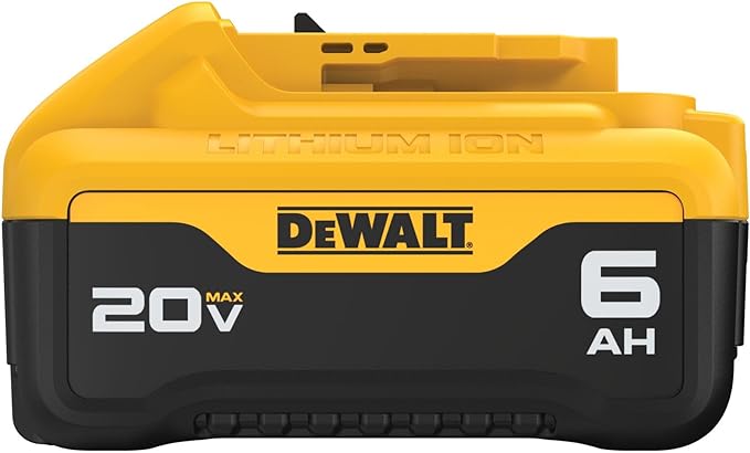 DEWALT 20V MAX 6 Ah Lithium Ion Battery 2 Pack DCB206-2 - Yellow Like New