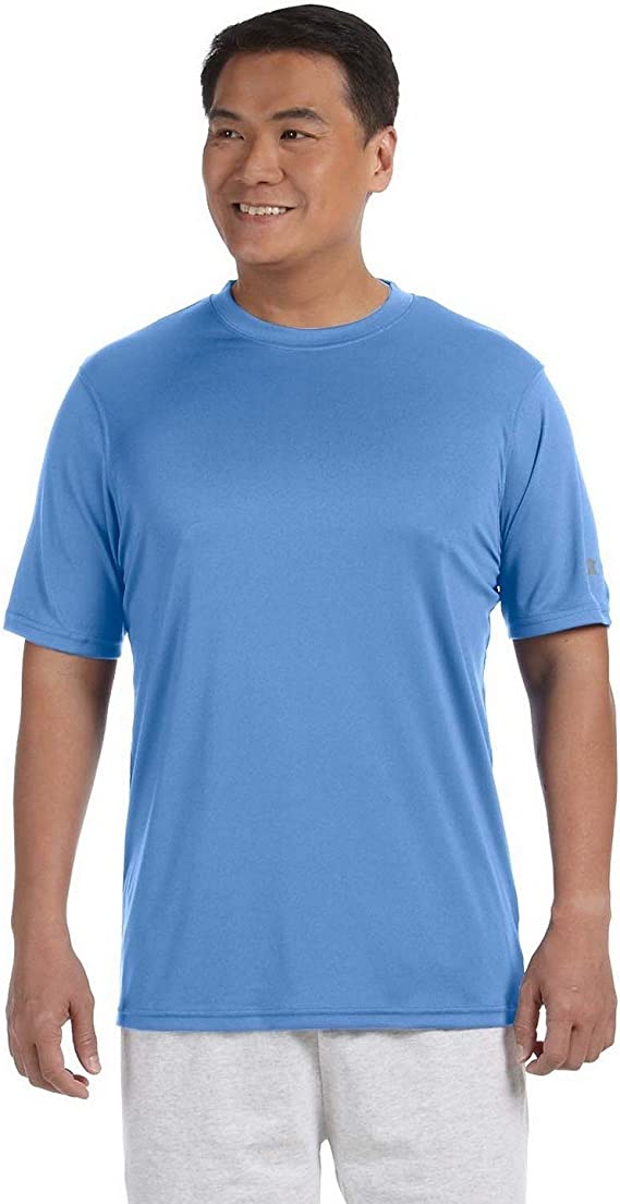 Hanes Champion Men's Short-Sleeve Double-Dry T-Shirt CW22 Light Blue L Like New