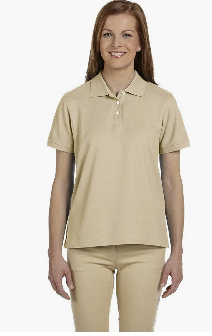 D112W Devon & Jones Ladies' Pima Piqué Short-Sleeve Polo New