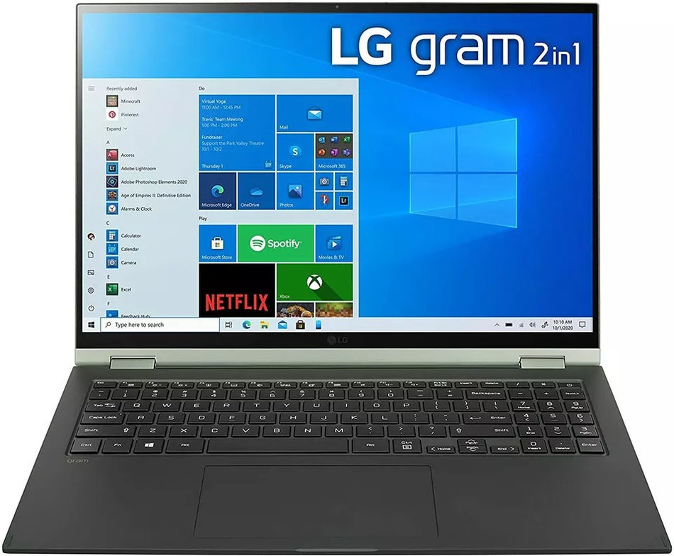 LG Gram 16T90P-K.AAG7U1 16" 2560x1600 2-in-1, i5-1135G7 16GB 512GB SSD - Green Like New