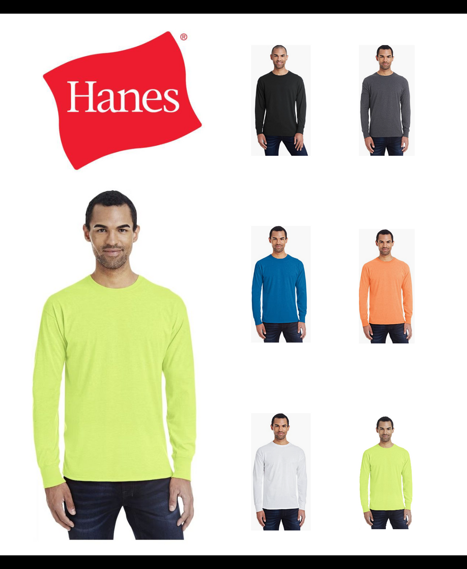 42L0 Hanes Men's X-Temp Long-Sleeve T-Shirt New