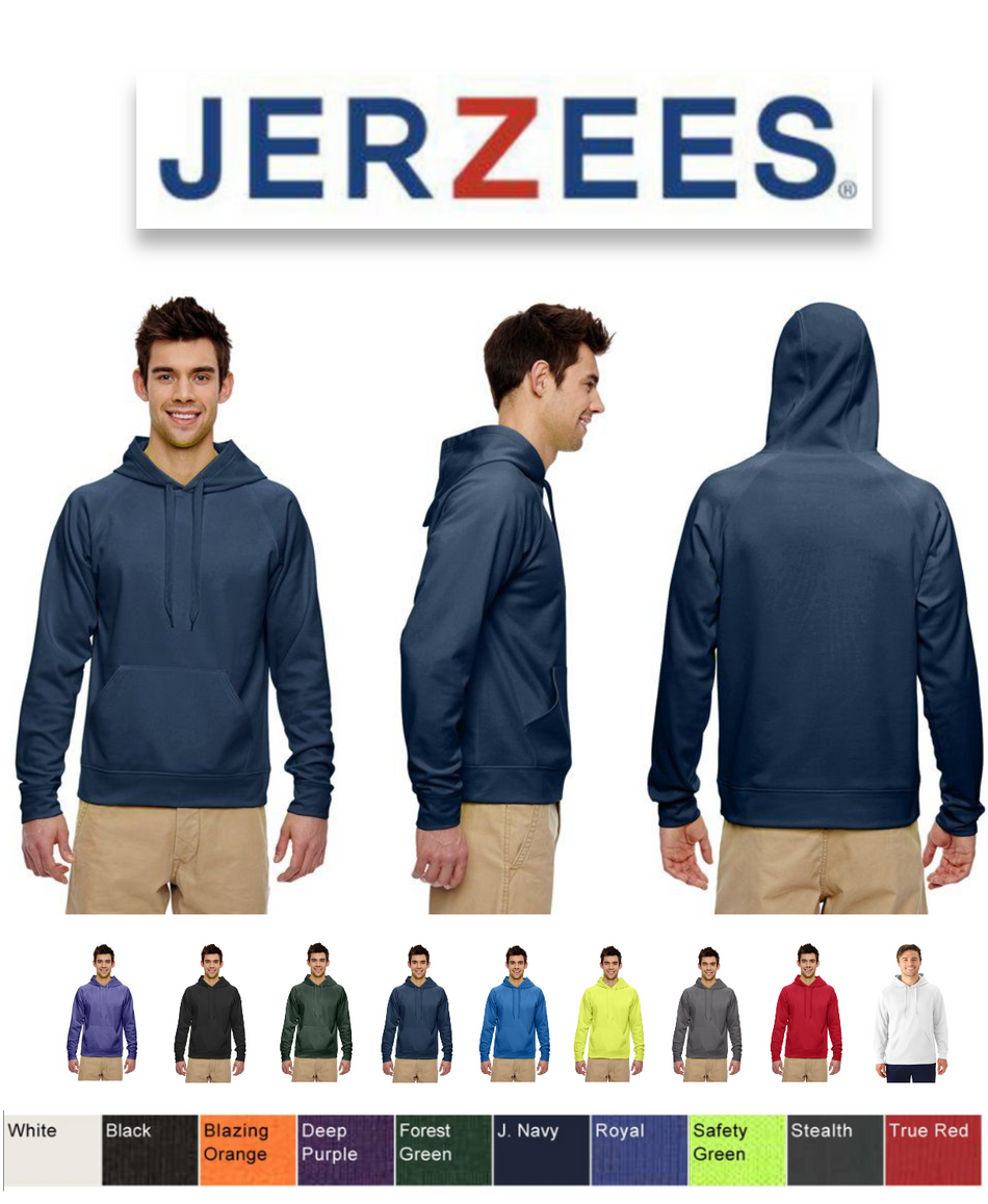 Jerzees PF96MR 6 oz. Sport Tech Fleece Pullover Hoodie New