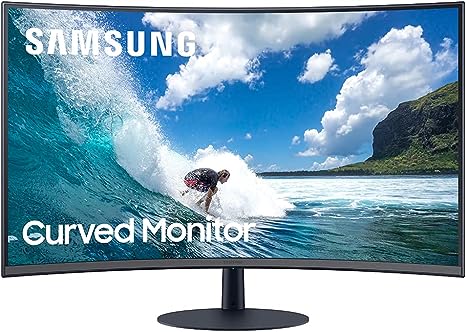 SAMSUNG 32" FHD T55 1000R Curved Monitor 75Hz 1080p LC32T550FDNXZA - BLACK Like New