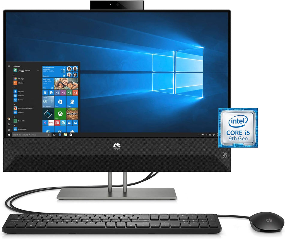 HP PAVILION AIO 24-XA0032 23.8" FHD TOUCH I5-9400T 12GB 512GB SSD - Black Like New