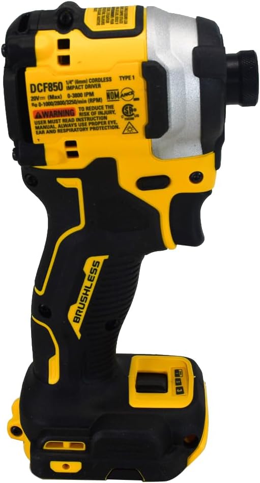 DEWALT 20V Brushless Cordless 3-Speed 1/4 in Impact Driver Tool Only - YELLOW Like New