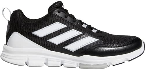 GW0029 Adidas Men Speed Trainer Core Black/White/Silver Metallic Size 9.5 Like New