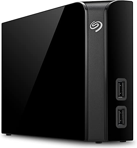 SEAGATE STEL6000600 BACKUP PLUS HUB 6TB EXTERNAL DESKTOP HD STORAGE - BLACK Like New