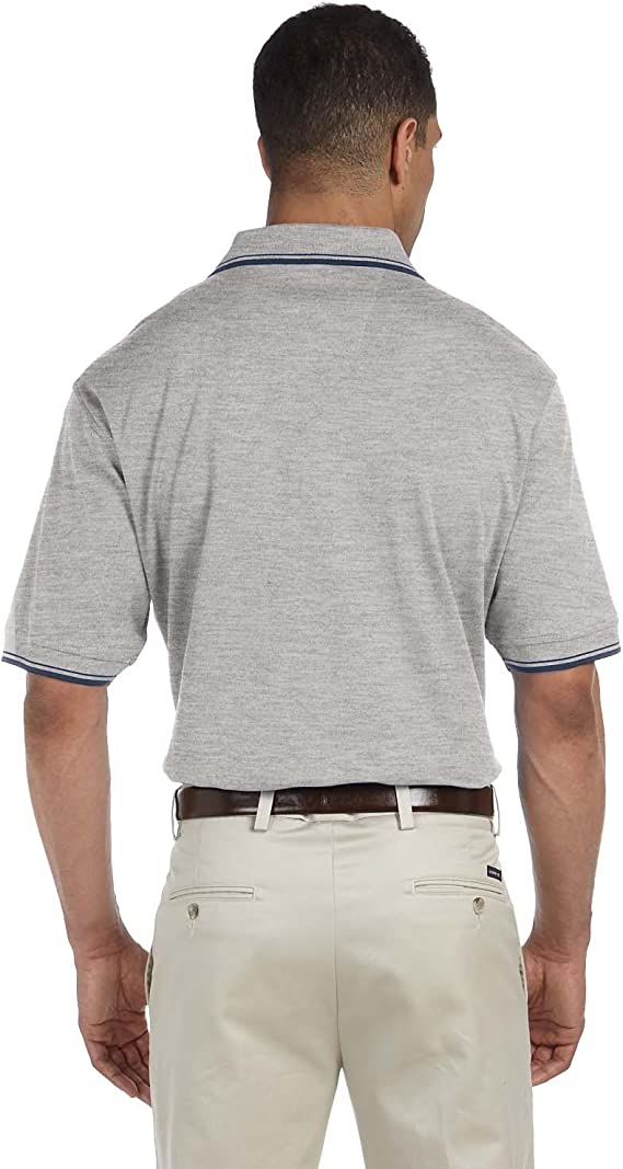 Devon & Jones Men's Tipped Perfect Pima Interlock Polo D140 New