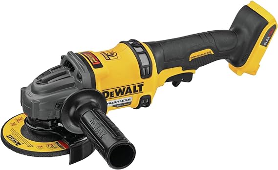 DEWALT FLEXVOLT 60V MAX Angle Grinder 4-1/2" to 6" Tool Only DCG418B - Yellow Like New